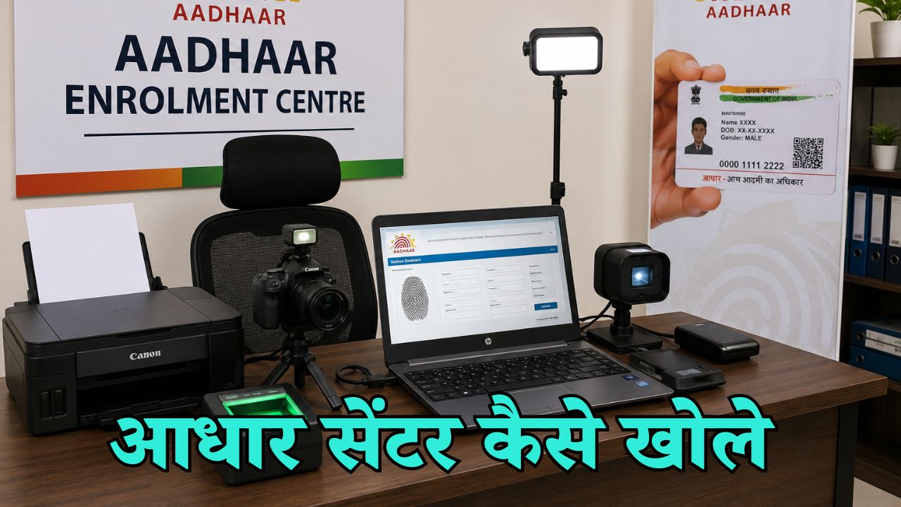 aadhar center kaise khole