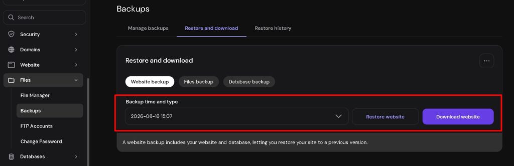 backup restore yaa download kare