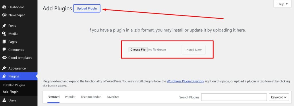 plugin upload kare and install kare