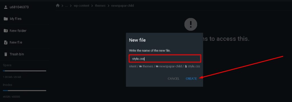 style css file banaye