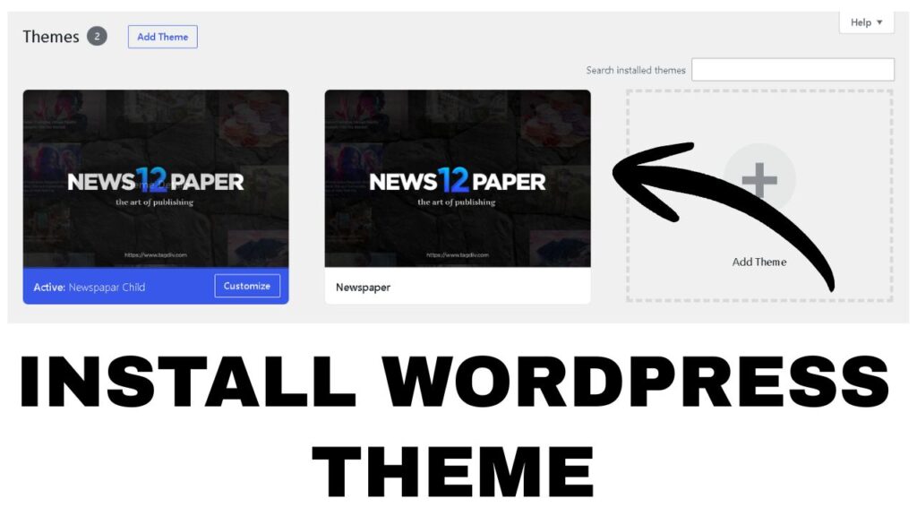 wordpress me theme ko install kaise kare